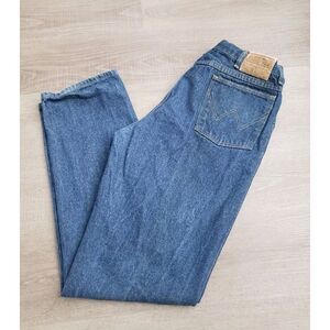 Vintage Wrangler Rugged Wear Mens Blue Jeans Size‎ 38x34 Straight Fit USA